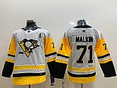 Youth Penguins 71 Evgeni Malkin White Adidas Jersey,baseball caps,new era cap wholesale,wholesale hats